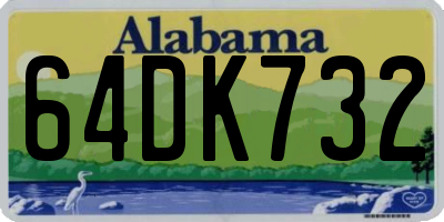 AL license plate 64DK732