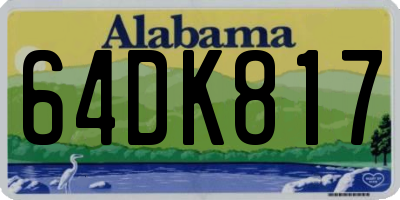 AL license plate 64DK817