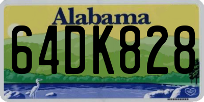 AL license plate 64DK828