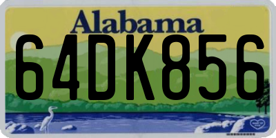 AL license plate 64DK856