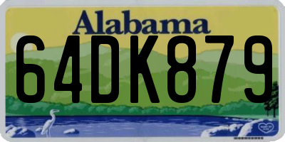 AL license plate 64DK879