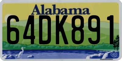 AL license plate 64DK891