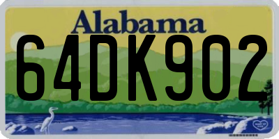 AL license plate 64DK902