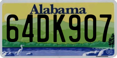 AL license plate 64DK907