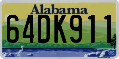 AL license plate 64DK911