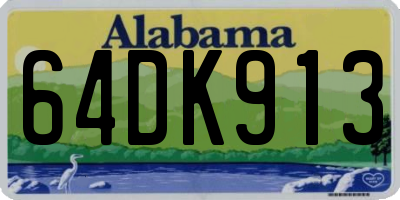 AL license plate 64DK913