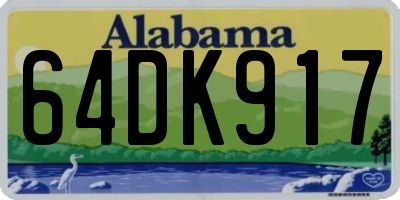 AL license plate 64DK917
