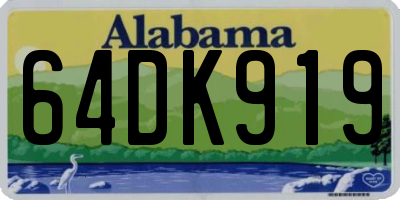 AL license plate 64DK919
