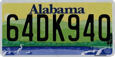 AL license plate 64DK940