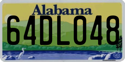 AL license plate 64DL048