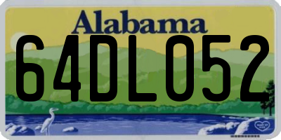 AL license plate 64DL052