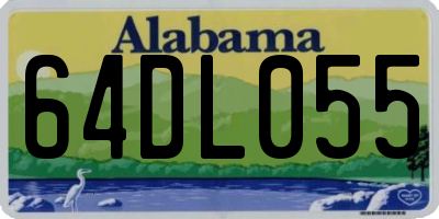AL license plate 64DL055