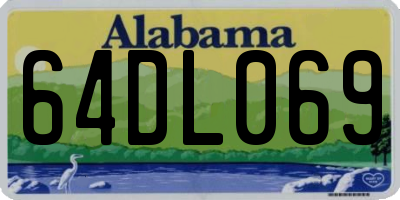 AL license plate 64DL069
