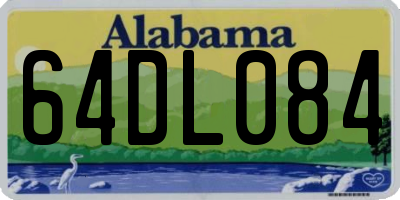 AL license plate 64DL084