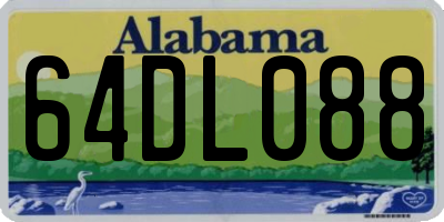 AL license plate 64DL088