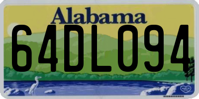 AL license plate 64DL094