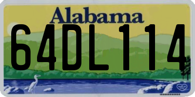 AL license plate 64DL114