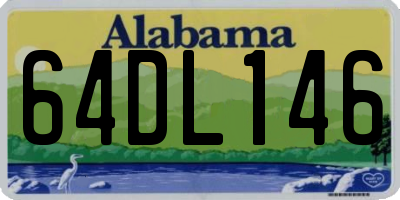 AL license plate 64DL146