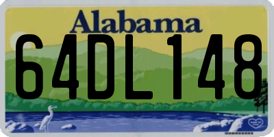 AL license plate 64DL148
