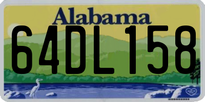 AL license plate 64DL158