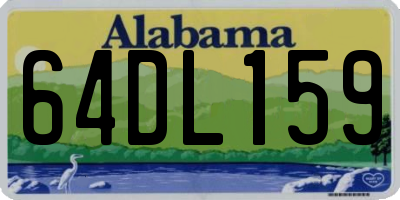AL license plate 64DL159