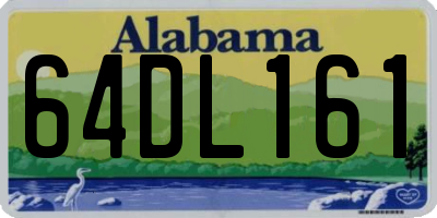 AL license plate 64DL161
