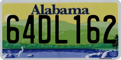AL license plate 64DL162