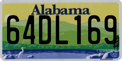 AL license plate 64DL169