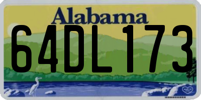 AL license plate 64DL173