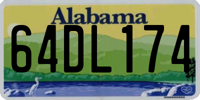 AL license plate 64DL174