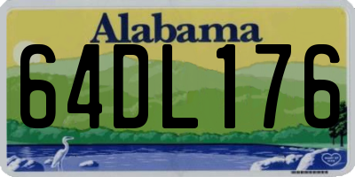 AL license plate 64DL176
