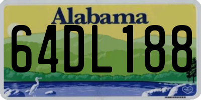 AL license plate 64DL188