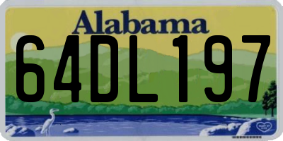 AL license plate 64DL197