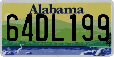 AL license plate 64DL199