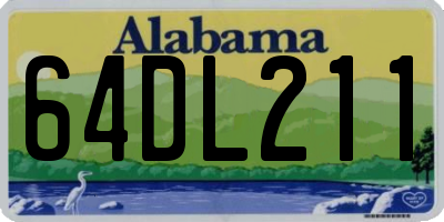 AL license plate 64DL211