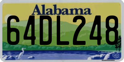 AL license plate 64DL248