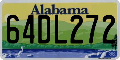 AL license plate 64DL272