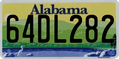 AL license plate 64DL282
