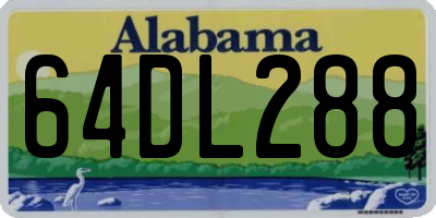 AL license plate 64DL288