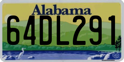 AL license plate 64DL291