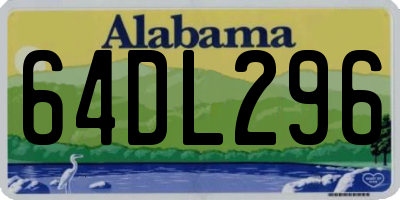 AL license plate 64DL296