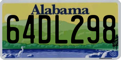 AL license plate 64DL298