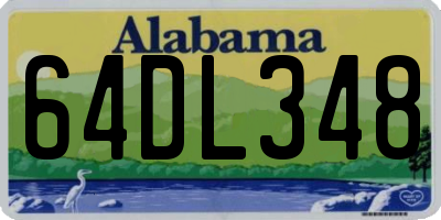 AL license plate 64DL348