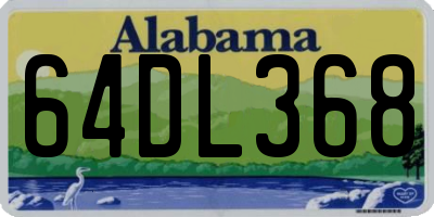 AL license plate 64DL368
