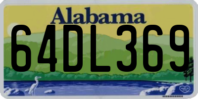 AL license plate 64DL369