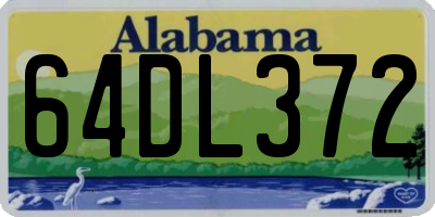 AL license plate 64DL372