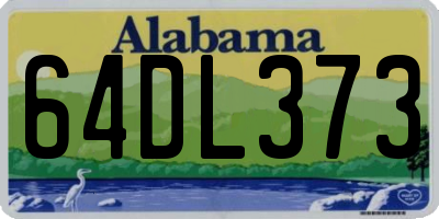 AL license plate 64DL373