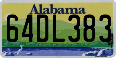 AL license plate 64DL383