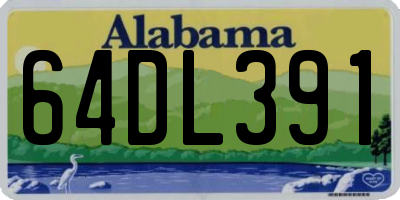 AL license plate 64DL391