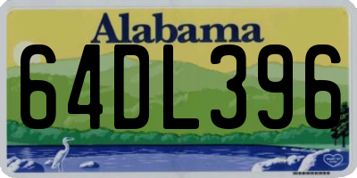 AL license plate 64DL396